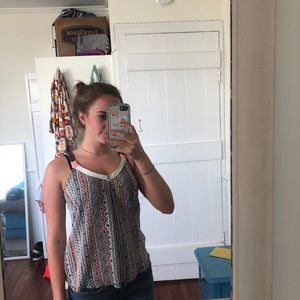 Patterned Tank Top